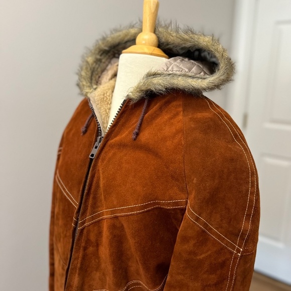 Vintage Genuine Leather Sueded Split Cowhide Jacket by Grais Sz 40 - Picture 17 of 17